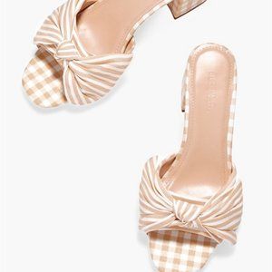 JustFab Layla Mule Heeled Sandal